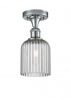 Bridal Veil - 1 Light - 5 inch - Polished Chrome - Semi-Flush Mount (3442|516-1C-PC-G559-5SM)
