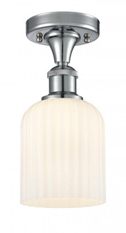 Bridal Veil - 1 Light - 5 inch - Polished Chrome - Semi-Flush Mount (3442|516-1C-PC-G559-5GWH)
