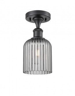 Bridal Veil - 1 Light - 5 inch - Matte Black - Semi-Flush Mount (3442|516-1C-BK-G559-5SM)