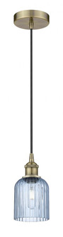 Bridal Veil - 1 Light - 5 inch - Antique Brass - Cord hung - Mini Pendant (3442|616-1P-AB-G559-5BL)