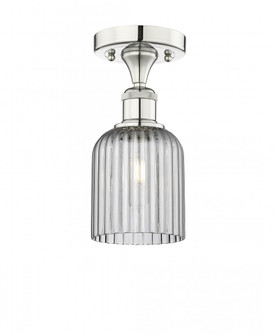 Bridal Veil - 1 Light - 5 inch - Polished Nickel - Semi-Flush Mount (3442|616-1F-PN-G559-5SM)