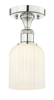 Bridal Veil - 1 Light - 5 inch - Polished Nickel - Semi-Flush Mount (3442|616-1F-PN-G559-5GWH)