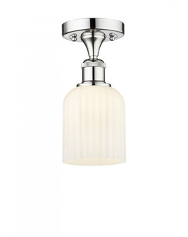 Bridal Veil - 1 Light - 5 inch - Polished Chrome - Semi-Flush Mount (3442|616-1F-PC-G559-5GWH)