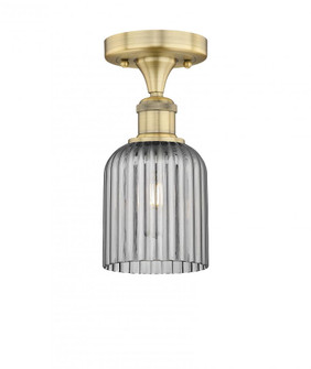 Bridal Veil - 1 Light - 5 inch - Brushed Brass - Semi-Flush Mount (3442|616-1F-BB-G559-5SM)