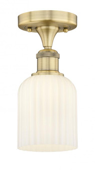 Bridal Veil - 1 Light - 5 inch - Brushed Brass - Semi-Flush Mount (3442|616-1F-BB-G559-5GWH)