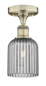 Bridal Veil - 1 Light - 5 inch - Antique Brass - Semi-Flush Mount (3442|616-1F-AB-G559-5SM)