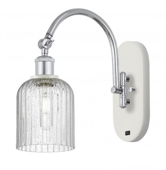 Bridal Veil - 1 Light - 5 inch - White Polished Chrome - Adjustable Swing Arm (3442|518-1W-WPC-G559-5SDY)