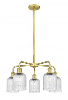 Bridal Veil - 5 Light - 23 inch - Satin Gold - Chandelier (3442|516-5CR-SG-G559-5SDY)