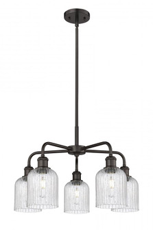 Bridal Veil - 5 Light - 23 inch - Oil Rubbed Bronze - Chandelier (3442|516-5CR-OB-G559-5SDY)