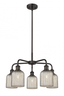 Bridal Veil - 5 Light - 23 inch - Oil Rubbed Bronze - Chandelier (3442|516-5CR-OB-G559-5ME)