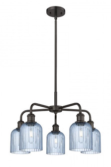 Bridal Veil - 5 Light - 23 inch - Oil Rubbed Bronze - Chandelier (3442|516-5CR-OB-G559-5BL)