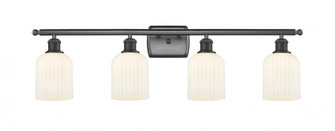 Bridal Veil - 4 Light - 35 inch - Oil Rubbed Bronze - Bath Vanity Light (3442|516-4W-OB-G559-5GWH)