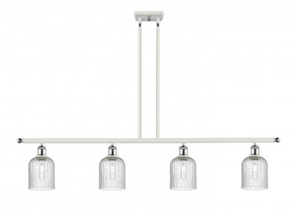 Bridal Veil - 4 Light - 48 inch - White Polished Chrome - Stem hung - Island Light (3442|516-4I-WPC-G559-5SDY)