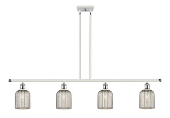 Bridal Veil - 4 Light - 48 inch - White Polished Chrome - Stem hung - Island Light (3442|516-4I-WPC-G559-5ME)