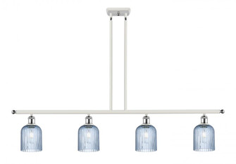 Bridal Veil - 4 Light - 48 inch - White Polished Chrome - Stem hung - Island Light (3442|516-4I-WPC-G559-5BL)