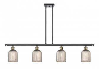 Bridal Veil - 4 Light - 48 inch - Black Antique Brass - Stem hung - Island Light (3442|516-4I-BAB-G559-5ME)
