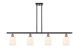 Bridal Veil - 4 Light - 48 inch - Black Antique Brass - Stem hung - Island Light (3442|516-4I-BAB-G559-5GWH)