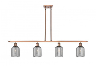 Bridal Veil - 4 Light - 48 inch - Antique Copper - Stem hung - Island Light (3442|516-4I-AC-G559-5SM)