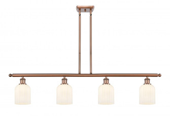 Bridal Veil - 4 Light - 48 inch - Antique Copper - Stem hung - Island Light (3442|516-4I-AC-G559-5GWH)
