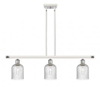 Bridal Veil - 3 Light - 36 inch - White Polished Chrome - Stem hung - Island Light (3442|516-3I-WPC-G559-5SDY)