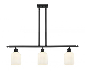 Bridal Veil - 3 Light - 36 inch - Matte Black - Stem hung - Island Light (3442|516-3I-BK-G559-5GWH)