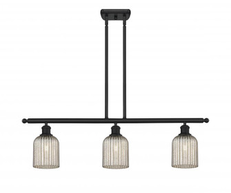 Bridal Veil - 3 Light - 36 inch - Matte Black - Stem hung - Island Light (3442|516-3I-BK-G559-5ME)