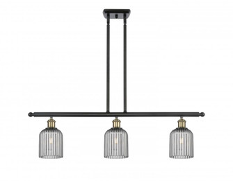Bridal Veil - 3 Light - 36 inch - Black Antique Brass - Stem hung - Island Light (3442|516-3I-BAB-G559-5SM)