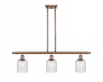 Bridal Veil - 3 Light - 36 inch - Antique Copper - Stem hung - Island Light (3442|516-3I-AC-G559-5SDY)