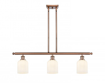 Bridal Veil - 3 Light - 36 inch - Antique Copper - Stem hung - Island Light (3442|516-3I-AC-G559-5GWH)