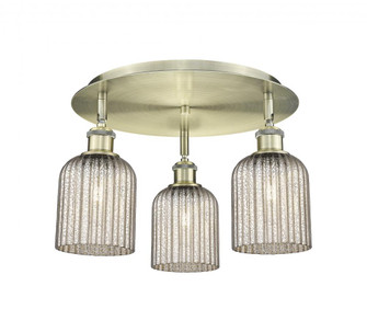 Bridal Veil - 3 Light - 17 inch - Antique Brass - Semi-Flush Mount (3442|516-3C-AB-G559-5ME)