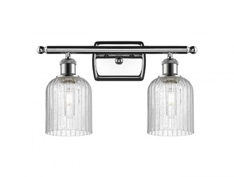 Bridal Veil - 2 Light - 15 inch - Polished Chrome - Bath Vanity Light (3442|516-2W-PC-G559-5SDY)