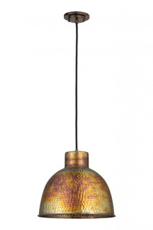 Charita - 1 Light - 14 inch - Burnt Copper - Cord hung - Pendant (3442|650-1P-BC-14)