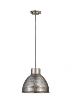 Charita - 1 Light - 11 inch - Antique Pewter - Cord hung - Mini Pendant (3442|650-1P-AP-11)