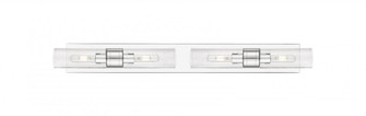 Boreas - 4 Light - 39 inch - Polished Chrome - Bath Vanity Light (3442|617S-4W-PC-G617-8SDY)