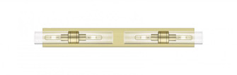Boreas - 4 Light - 39 inch - Antique Brass - ADA Compliant Bath Vanity Light (3442|617S-4W-AB-G617-8CL)