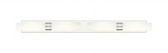 Boreas - 4 Light - 51 inch - Polished Nickel - Bath Vanity Light (3442|617L-4W-PN-G617-11WH)