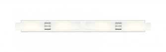 Boreas - 4 Light - 51 inch - Polished Nickel - Bath Vanity Light (3442|617L-4W-PN-G617-11SWH)