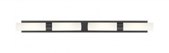 Boreas - 4 Light - 51 inch - Matte Black - ADA Compliant Bath Vanity Light (3442|617L-4W-BK-G617-11WH)