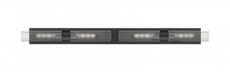 Boreas - 4 Light - 51 inch - Matte Black - ADA Compliant Bath Vanity Light (3442|617L-4W-BK-G617-11SCL)