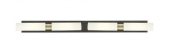 Boreas - 4 Light - 51 inch - Black Antique Brass - ADA Compliant Bath Vanity Light (3442|617L-4W-BAB-G617-11SWH)