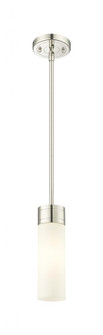 Boreas - 1 Light - 3 inch - Polished Nickel - Stem Hung - Mini Pendant (3442|617-1S-PN-G617-8WH)
