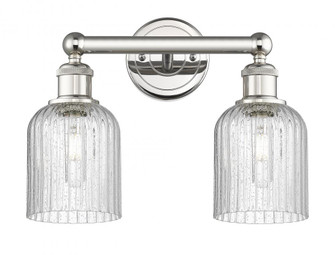 Bridal Veil - 2 Light - 14 inch - Polished Nickel - Bath Vanity Light (3442|616-2W-PN-G559-5SDY)
