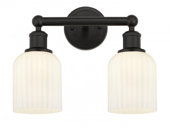 Bridal Veil - 2 Light - 14 inch - Oil Rubbed Bronze - Bath Vanity Light (3442|616-2W-OB-G559-5GWH)