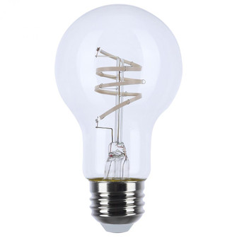 6 Watt LED; Reminiscent; Flex Gray Coil Filament; A19; Medium Base; 2700K CCT; Clear; 120 Volt (27|S11521)