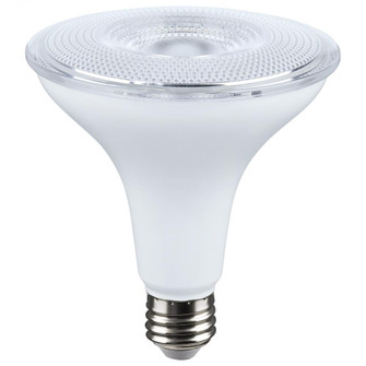 14 Watt Dusk to Dawn LED; PAR38; 5000K; Medium Base; White Finish; 120 Volt (27|S11476)