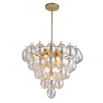 Globo - Chandelier - 13-Light - Iridescent Glass Brass (12|AC11994LU)