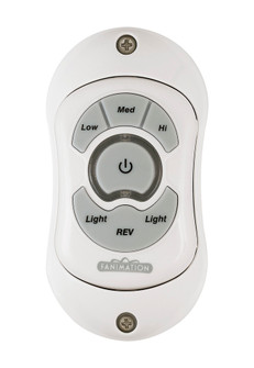 Ceiling Fan Hand-held Remote Reversing - 3 Speed Fan and Light - White (90|TR20WH)