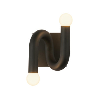 Sadie 6-in Matte Black Socket Damp-Rated Wall/Vanity Light (7713|WV420206MB)
