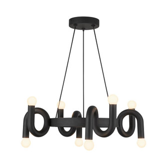 Sadie 23-in Matte Black Socket Chandelier (7713|CH420823MB)