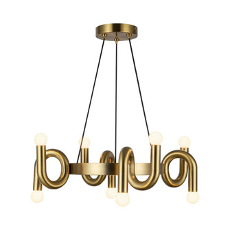 Sadie 23-in Brushed Gold Socket Chandelier (7713|CH420823BG)